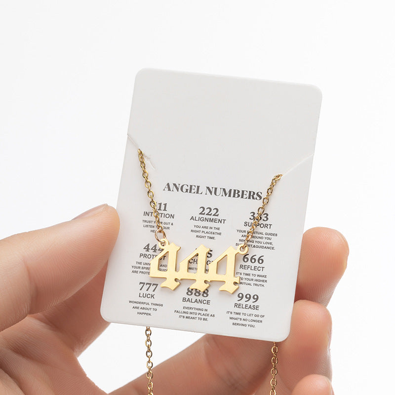 Collier Angel Numbers Doré – 111, 222, 333... Les Messages de l’Univers