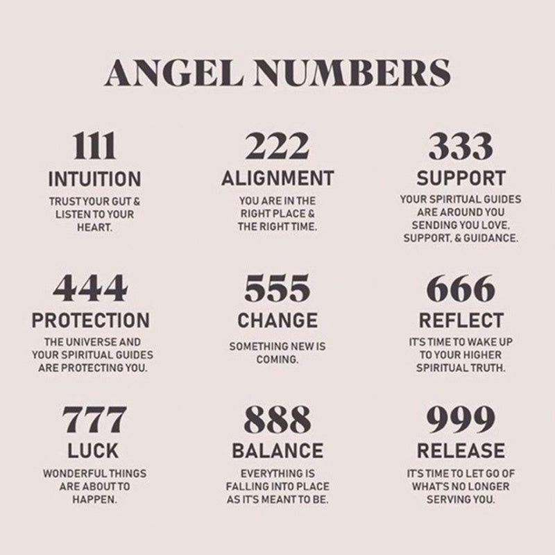Collier Angel Numbers Doré – 111, 222, 333... Les Messages de l’Univers