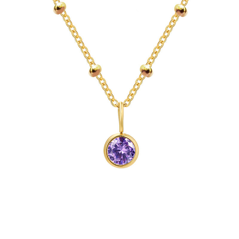 Collier Pierre de Naissance – Talismans Dorés & Argentés