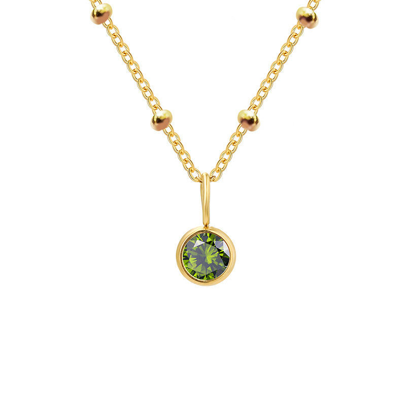 Collier Pierre de Naissance – Talismans Dorés & Argentés