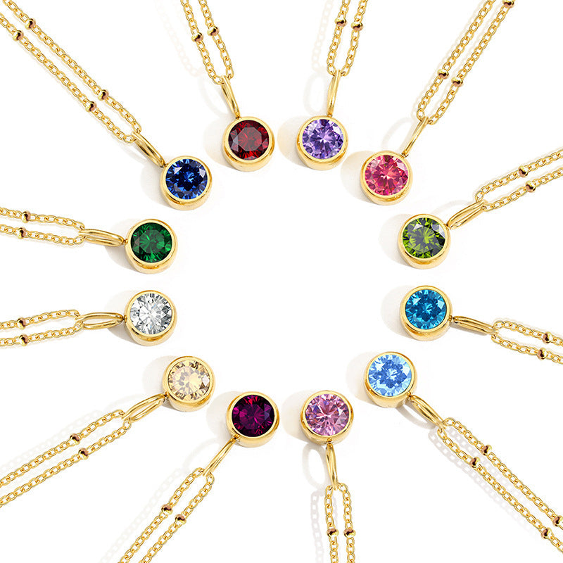 Collier Pierre de Naissance – Talismans Dorés & Argentés