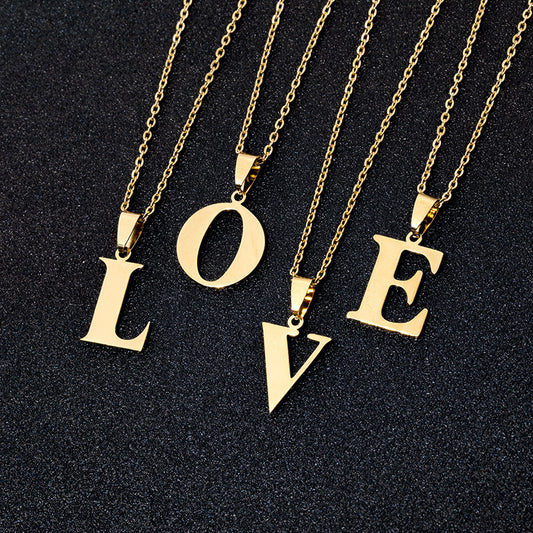 Collier Lettre Initiale Dorée ou Argentée – Bijou Minimaliste & Signé