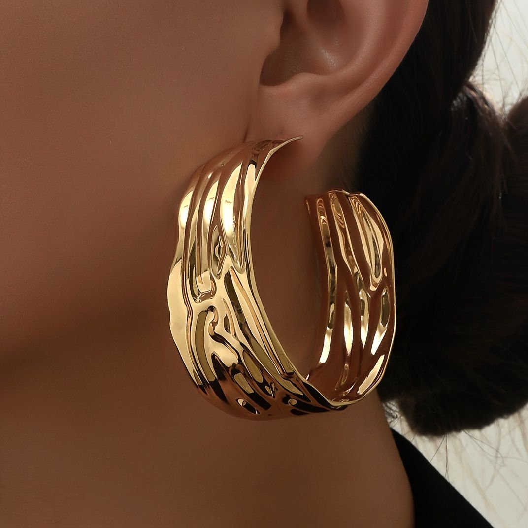 Boucles d’oreilles plaqué Or – Élégance Contemporaine