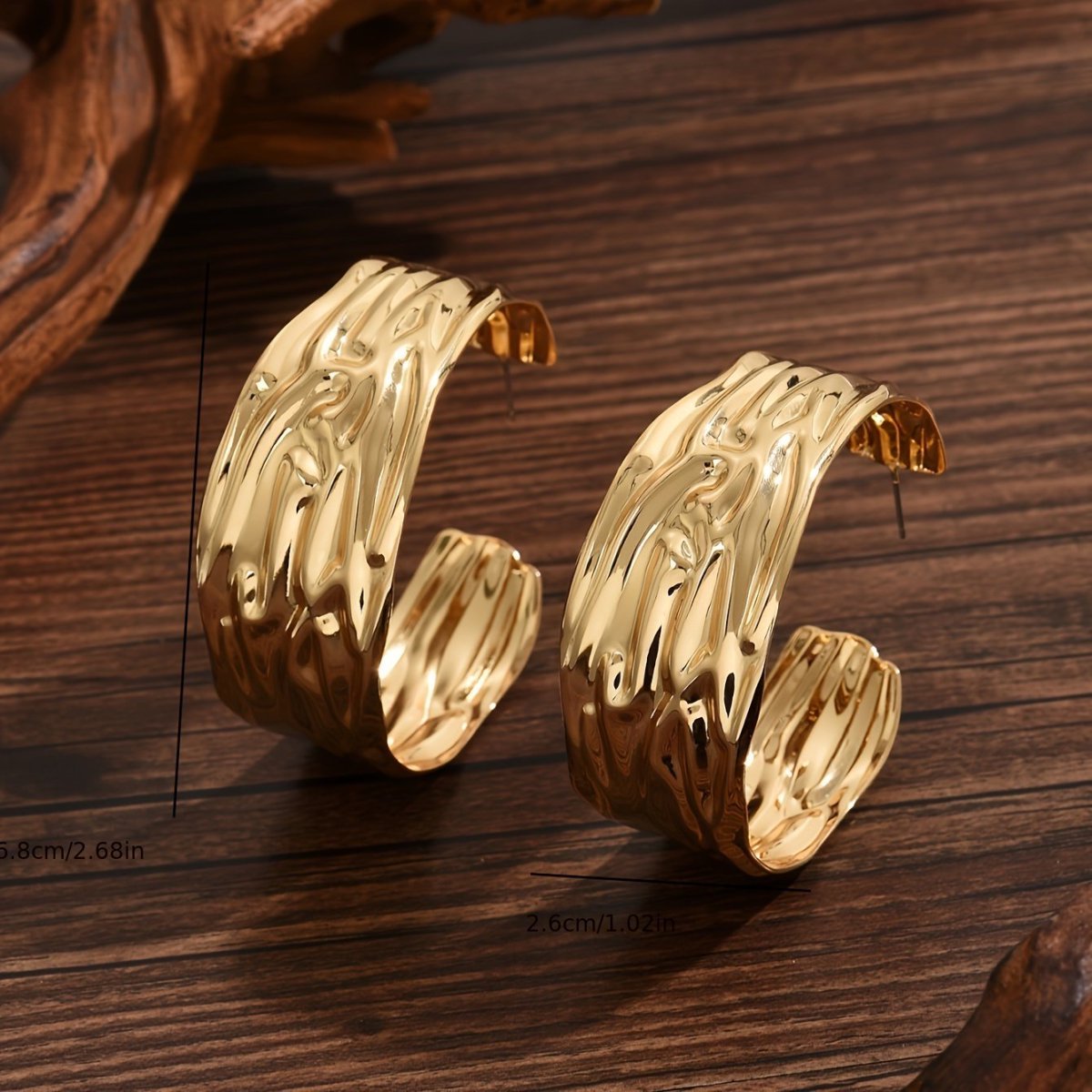 Boucles d’oreilles plaqué Or – Élégance Contemporaine
