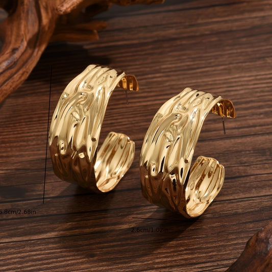 Boucles d’oreilles plaqué Or – Élégance Contemporaine