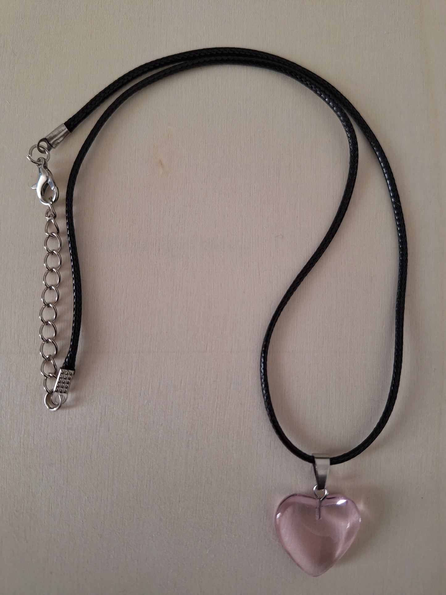 Pendentif cœur rose