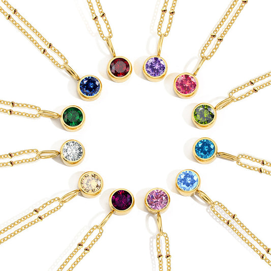 Collier Pierre de Naissance – Talismans Dorés & Argentés